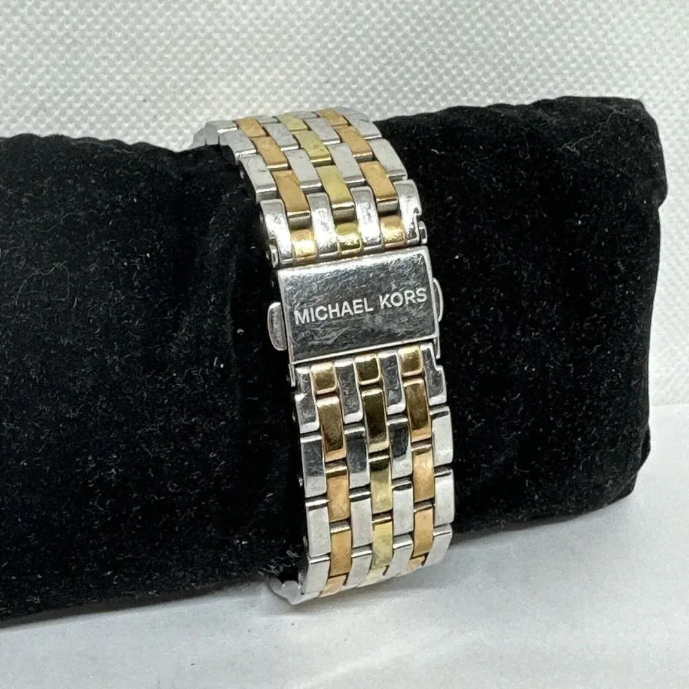 Michael Kors Darci MK3203 Women's Tri-Tone Glitz Analog Dial Quartz Watch NUL27